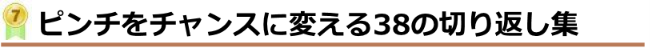 ランキング7位 ピンチをチャンスに変える38の切り返し集